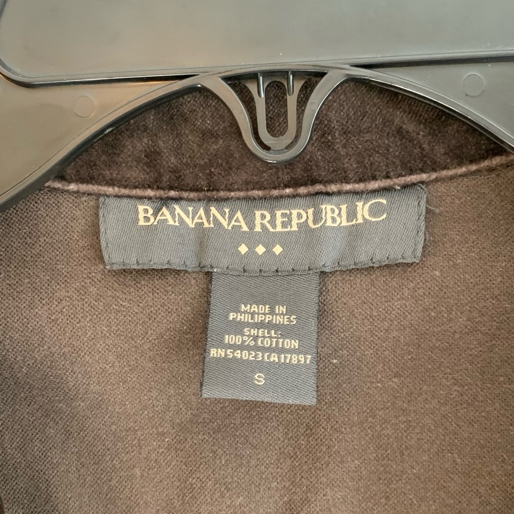 Banana Republic Brown Velour Blazer Jacket-S - Picture 15 of 15